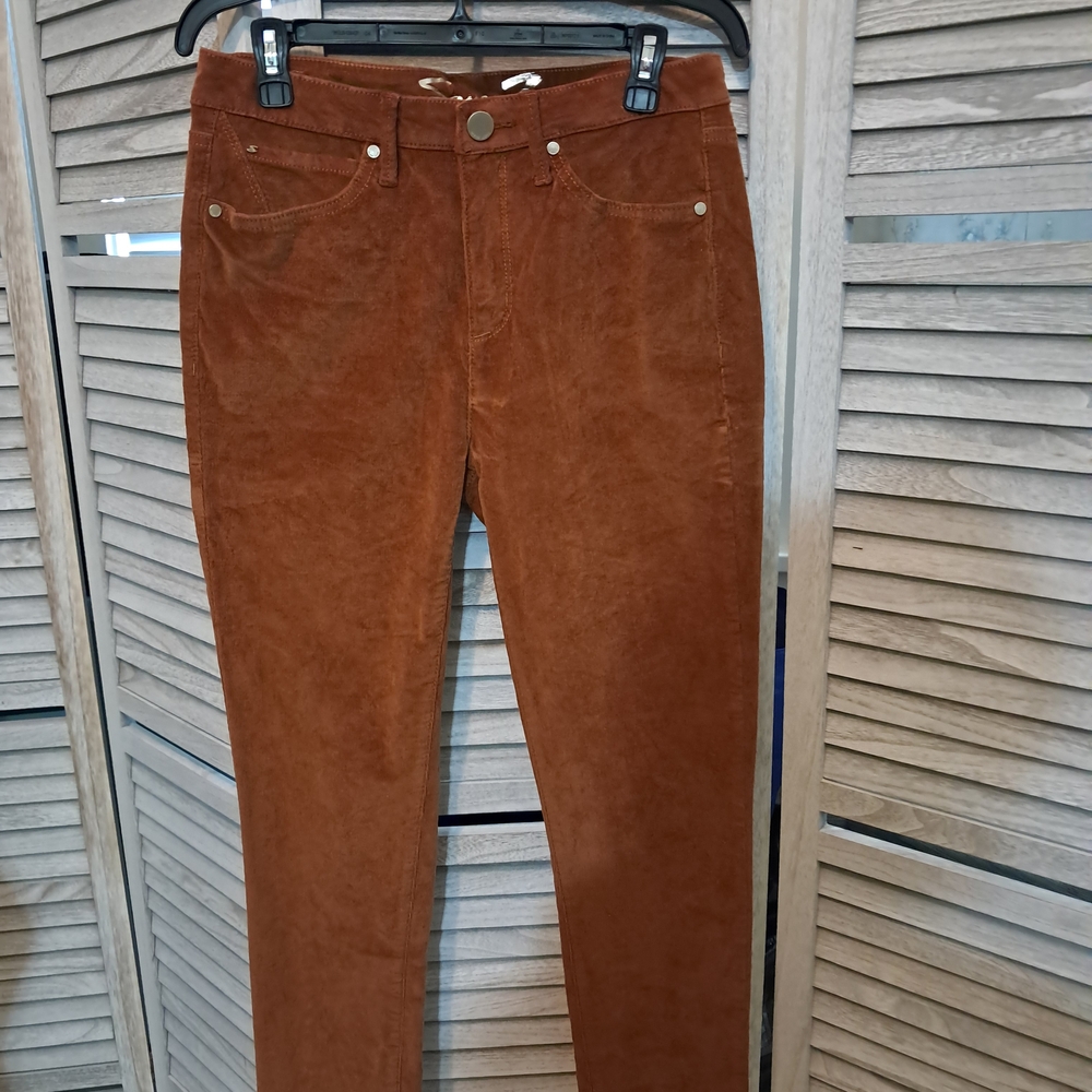 Seven7 Women's Tan Straight Leg Jeans